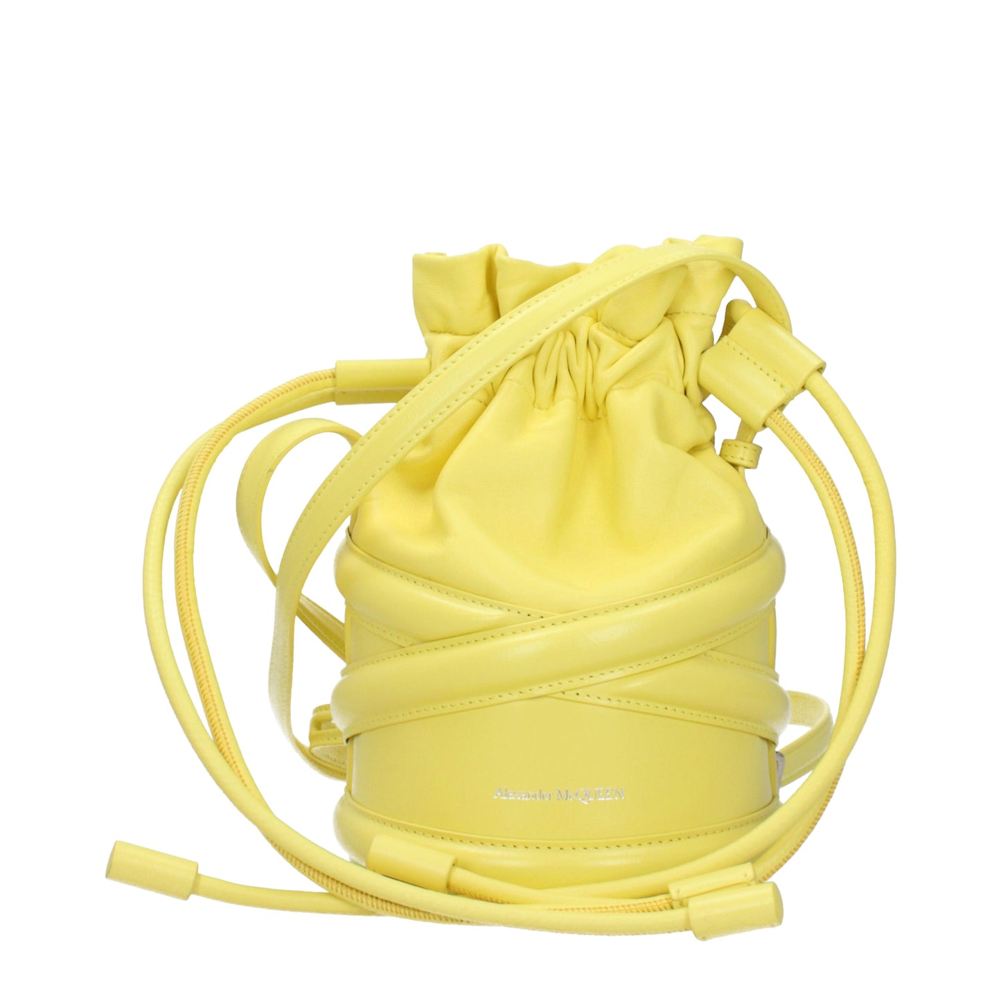 Alexander McQueen Crossbody Bags Women Leather Yellow/Pollen