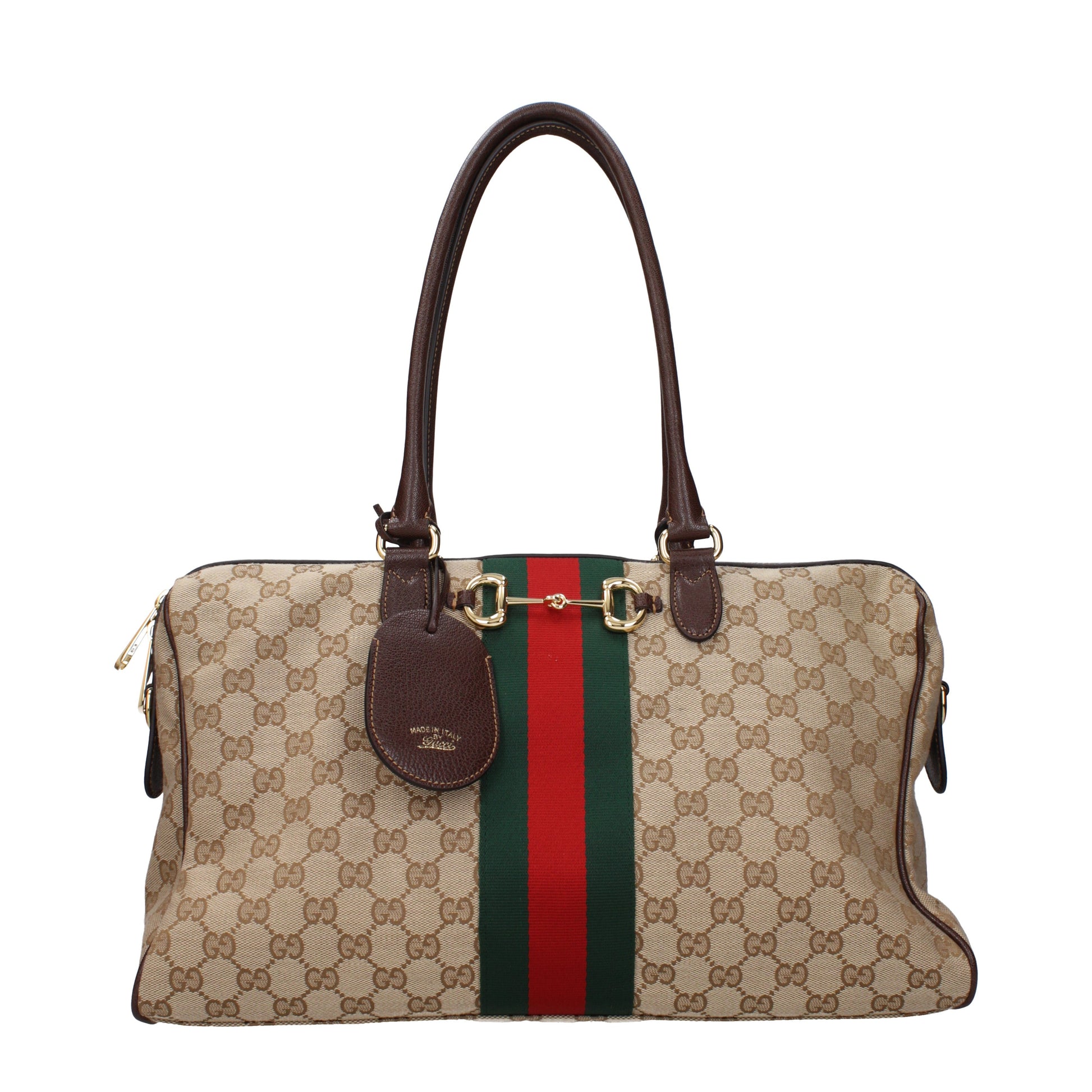 Gucci Shoulder Bags Women Fabric  Beige/Brown
