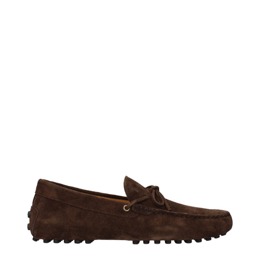 Tod's Loafers Men Suede Brown
