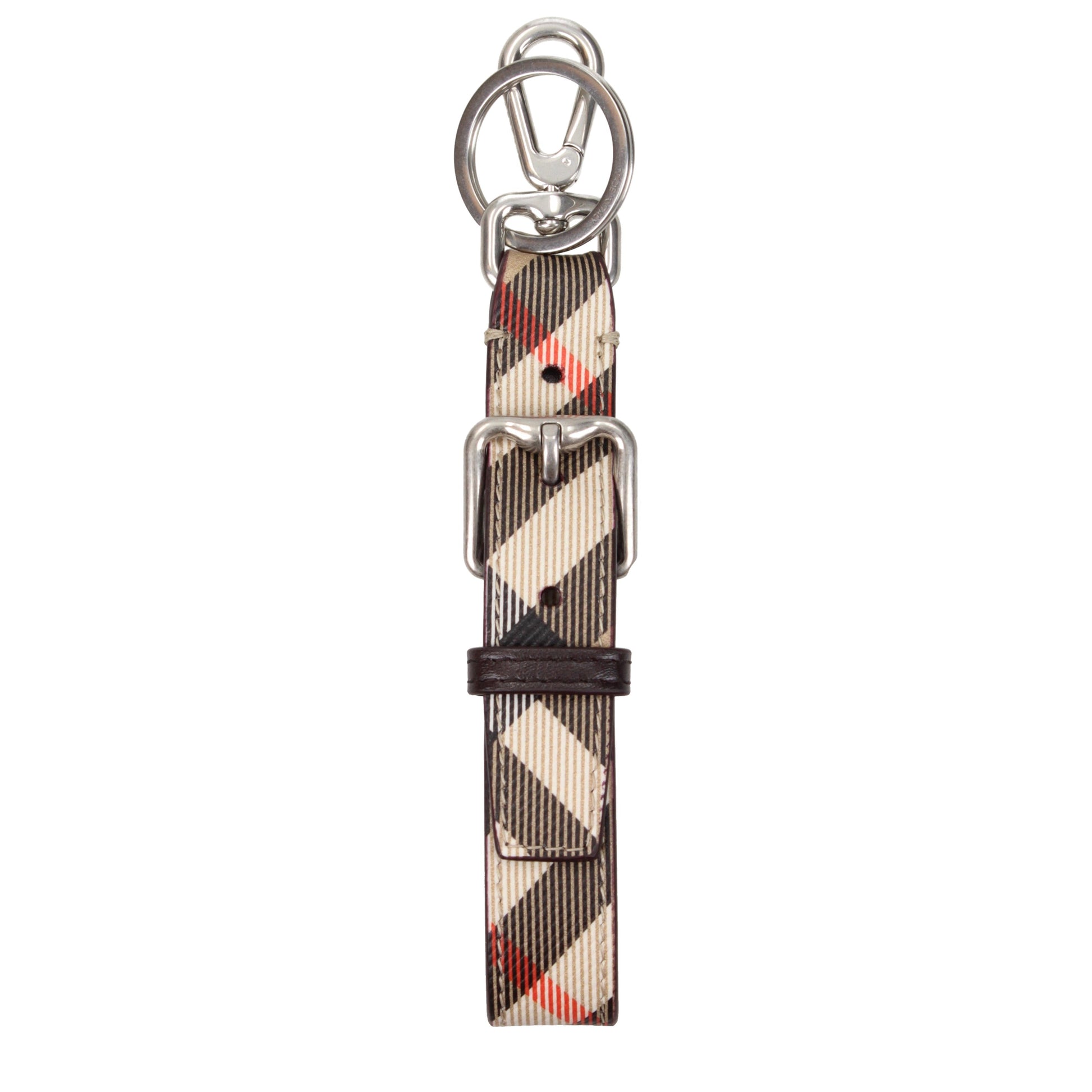 Burberry Keychain Women Fabric  Beige/Brown