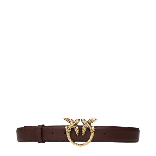 Pinko Belts Women Leather Brown