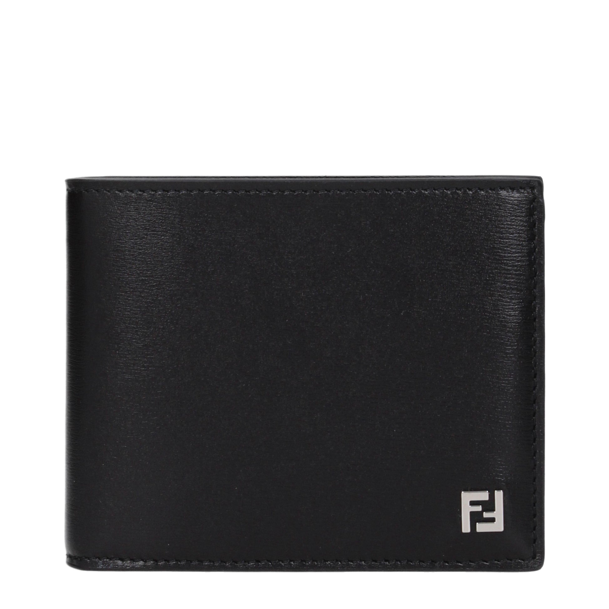 Fendi Wallets Men Leather Black