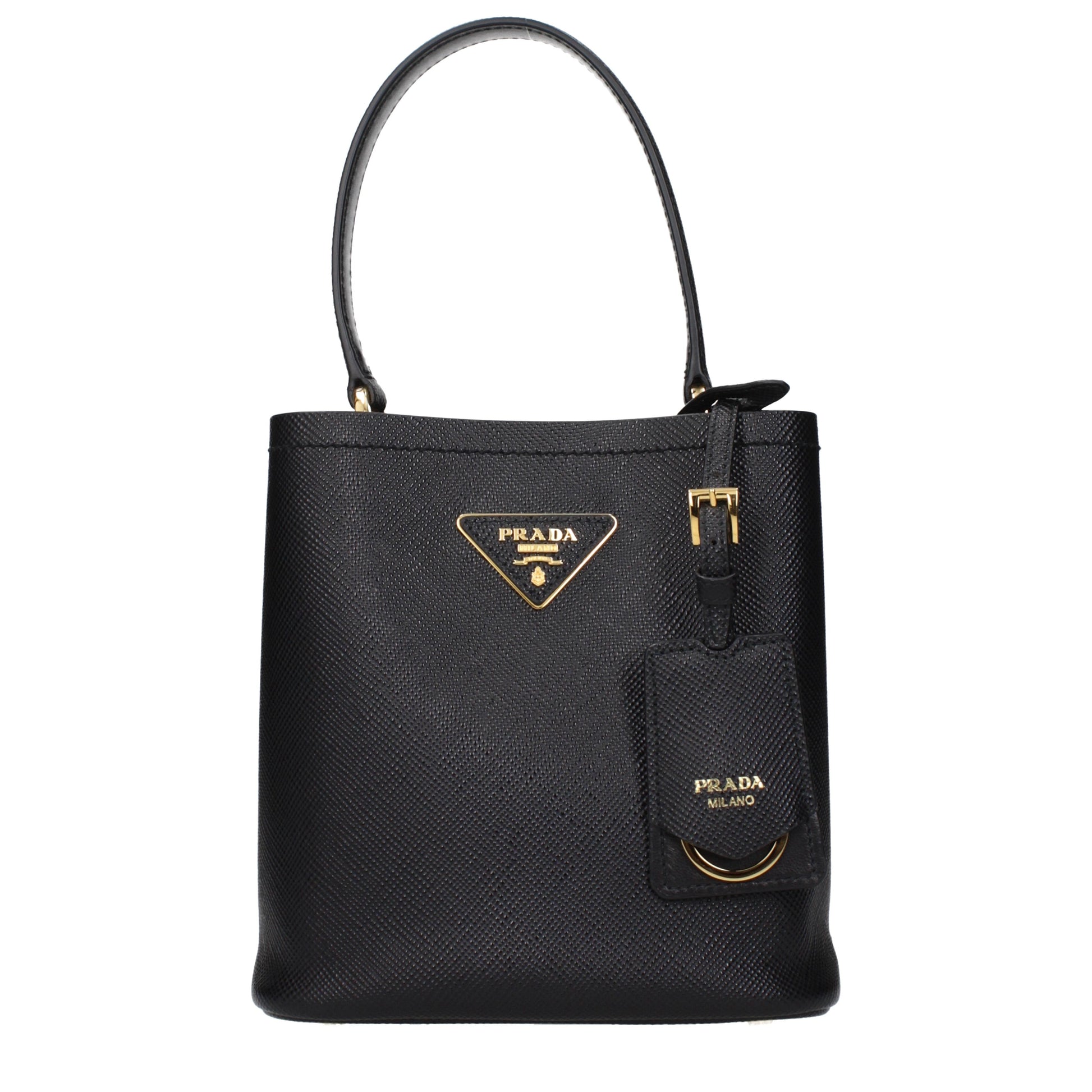 Prada Handbags Women Leather Black