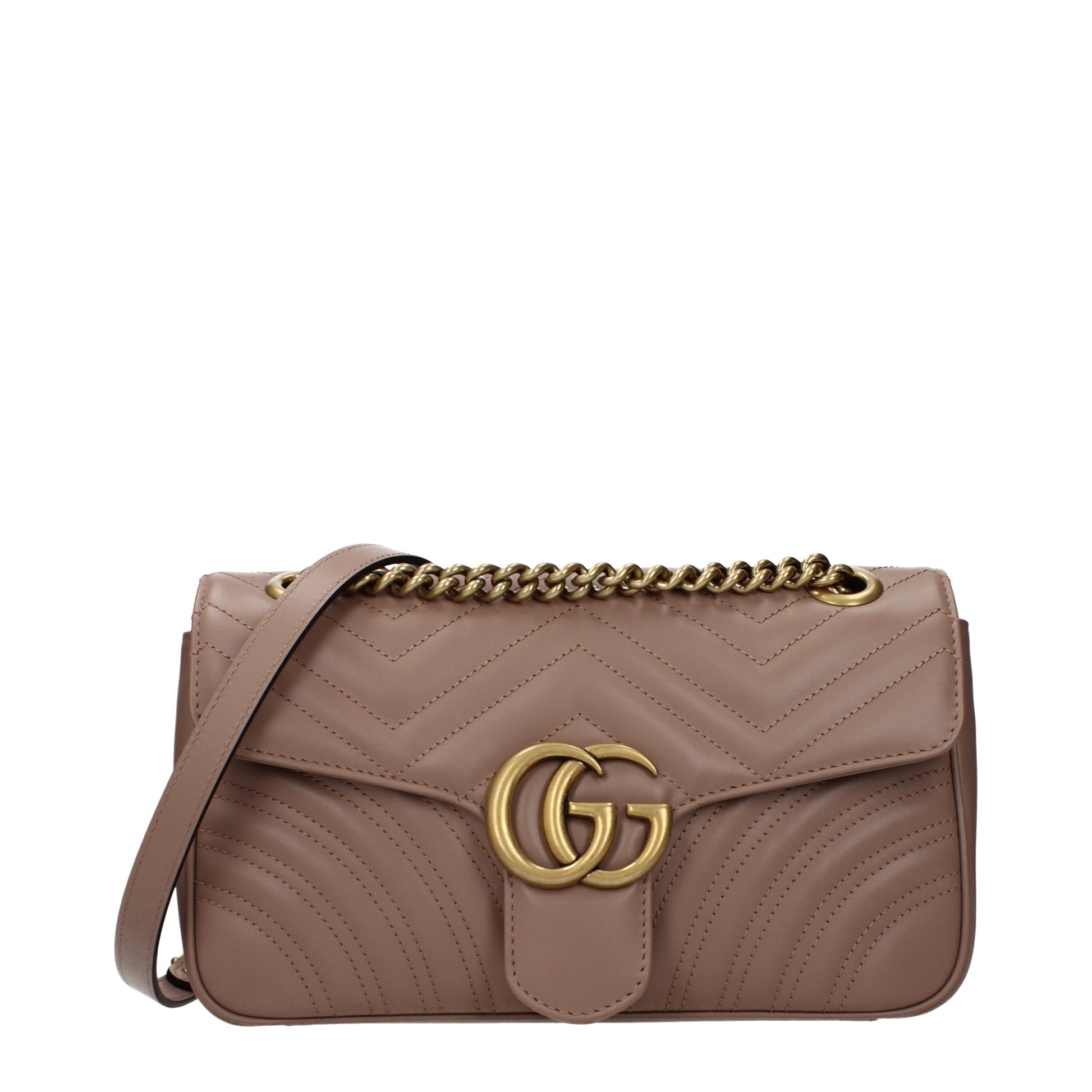 Gucci Crossbody Bags Women Leather Pink