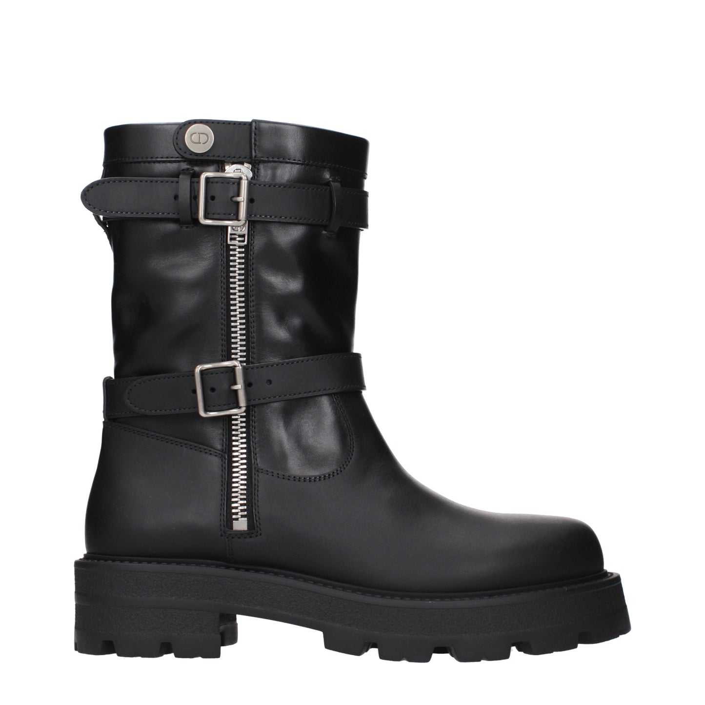 Christian Dior Ankle Boots Women Leather Black