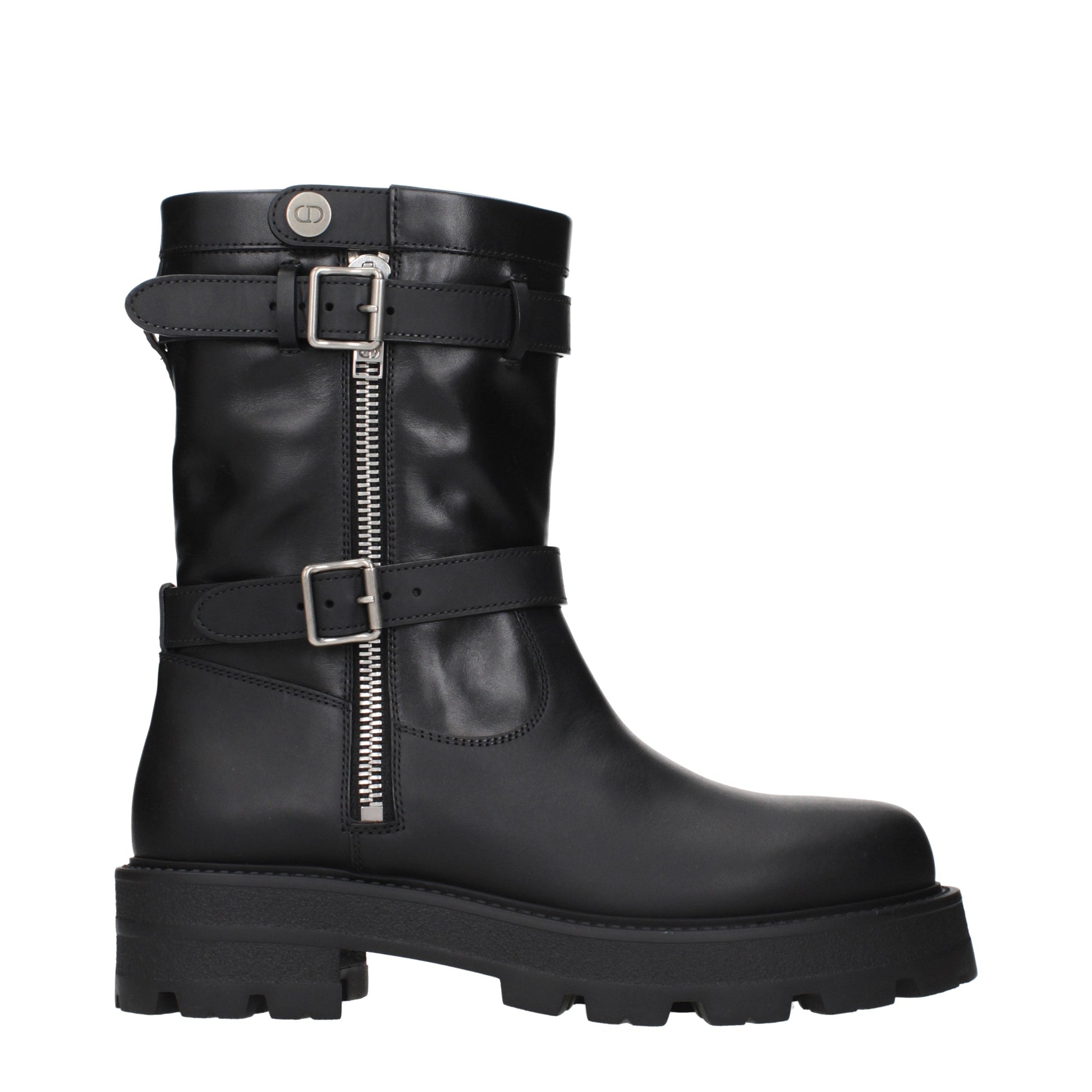 Christian Dior Ankle Boots Women Leather Black