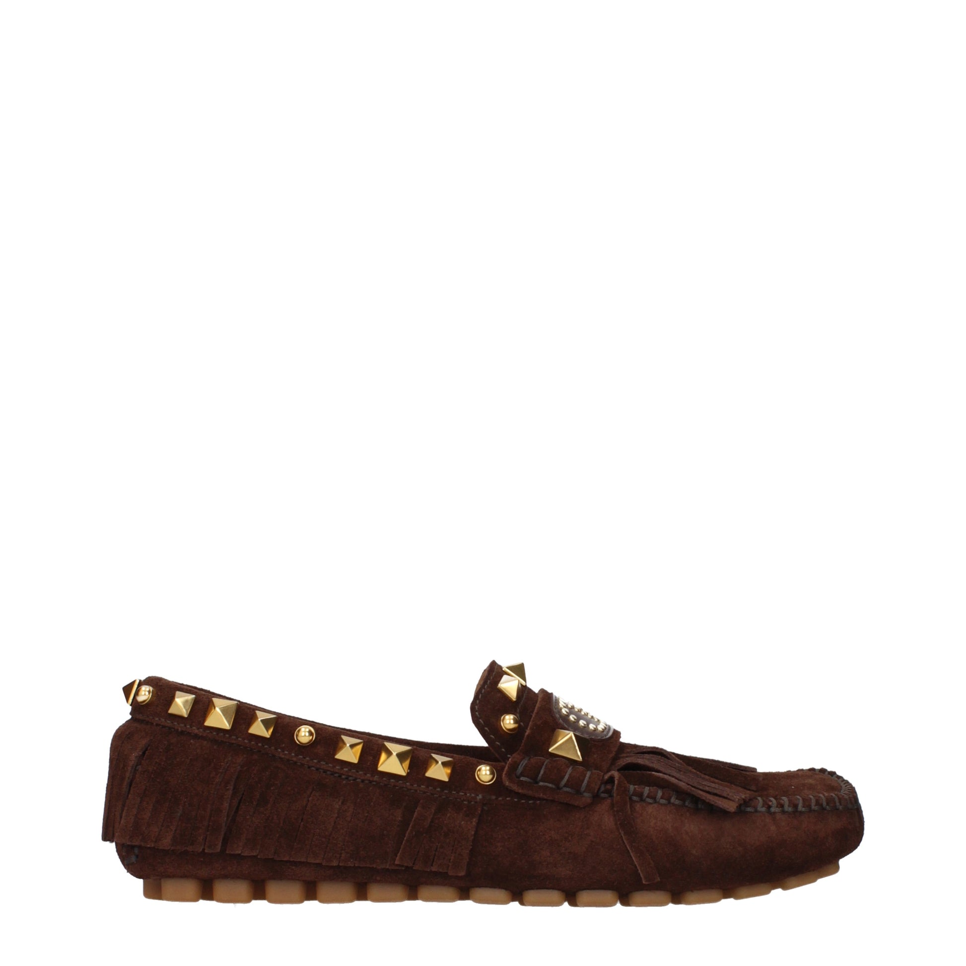 Valentino Garavani Loafers Women Suede Brown/Dark Chocolate