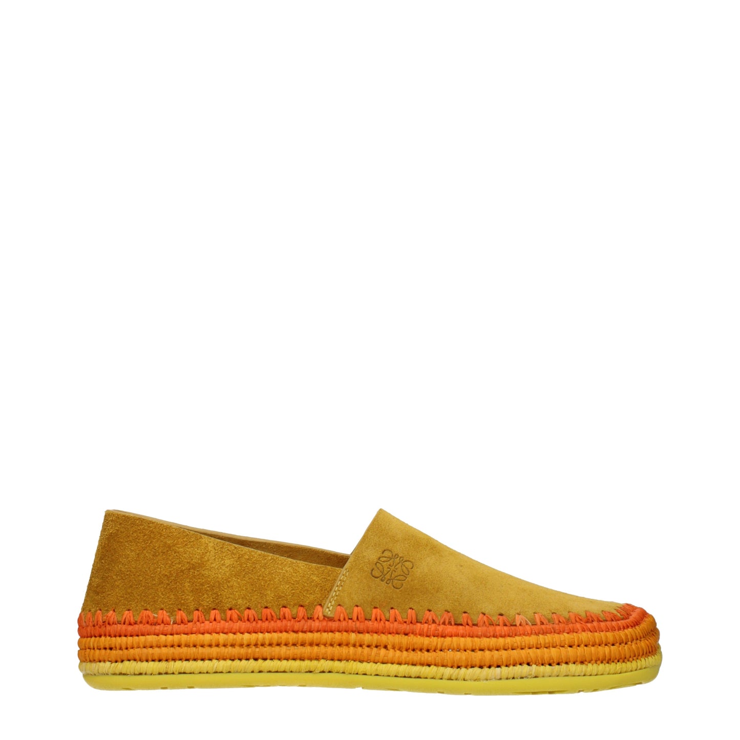 Loewe Slip on Men Suede Orange
