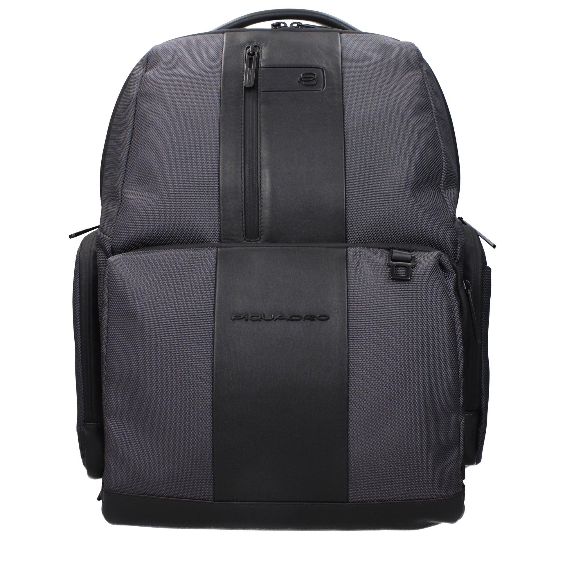 Piquadro Backpacks and Bumbags Men Recycled Nylon Gray/Black