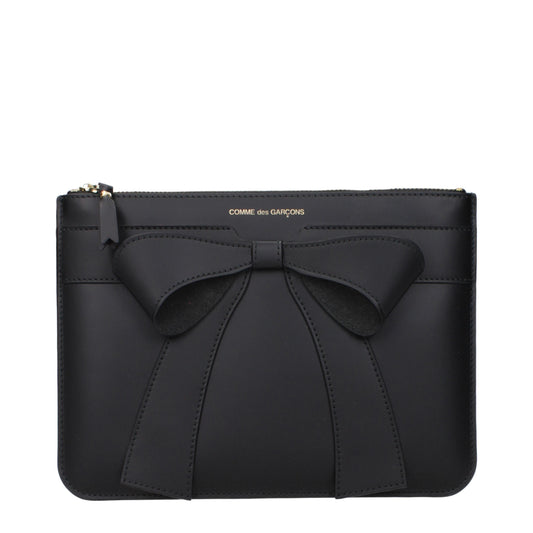 Comme des Garçon Clutches Women Leather Black