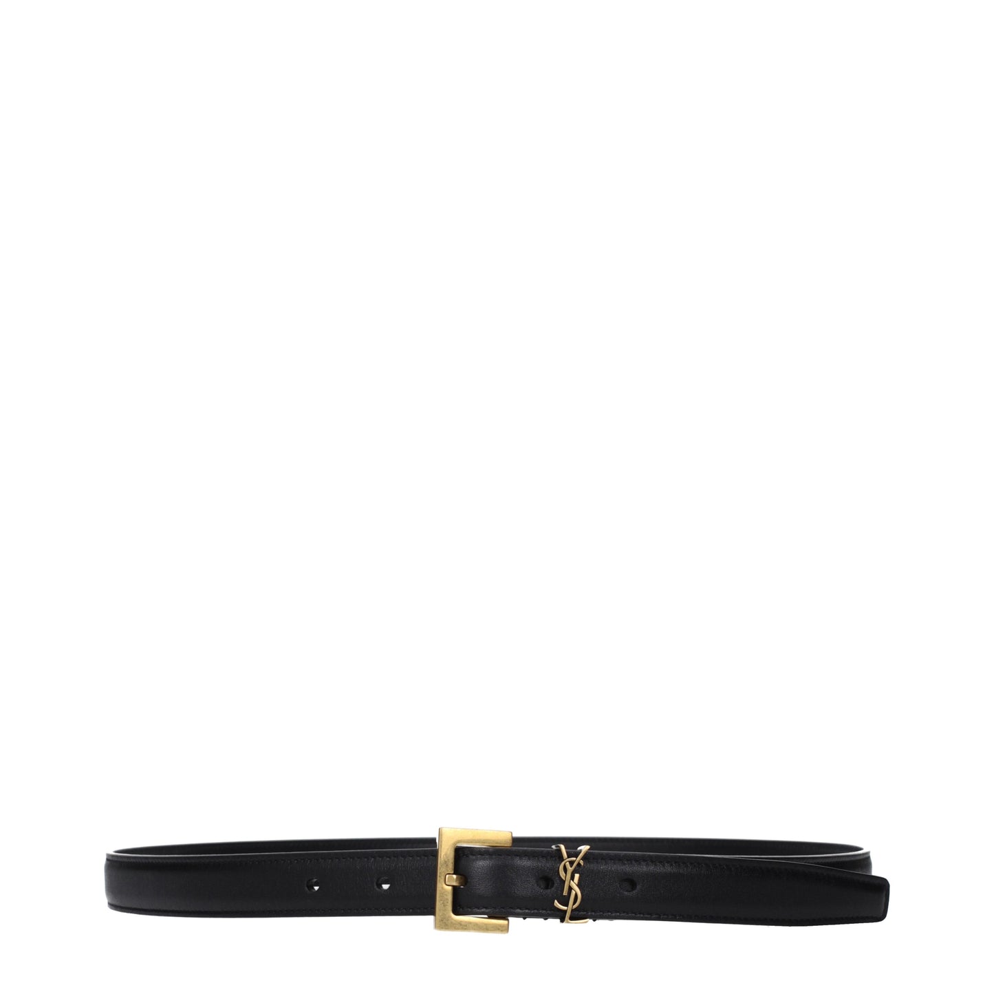 Saint Laurent Belts Women Leather Black