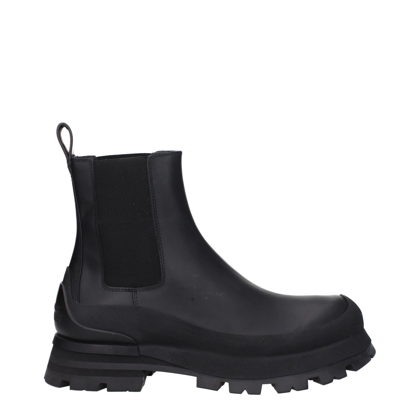 Alexander McQueen Men's Boots in Leather Black