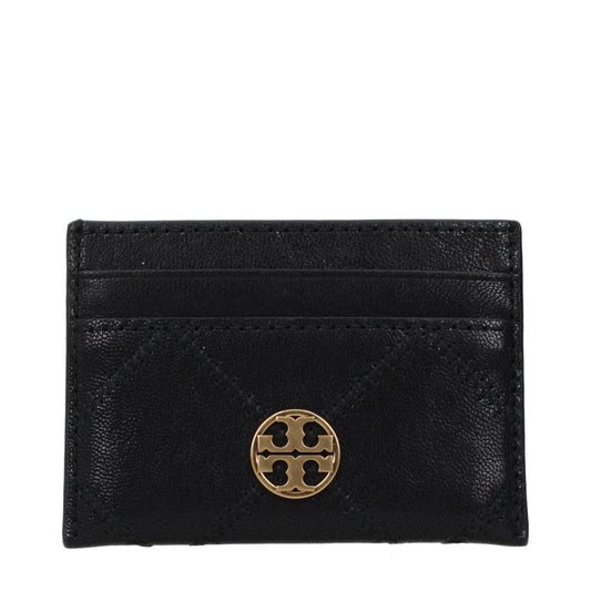 Tory Burch Document Holders Women Leather Black