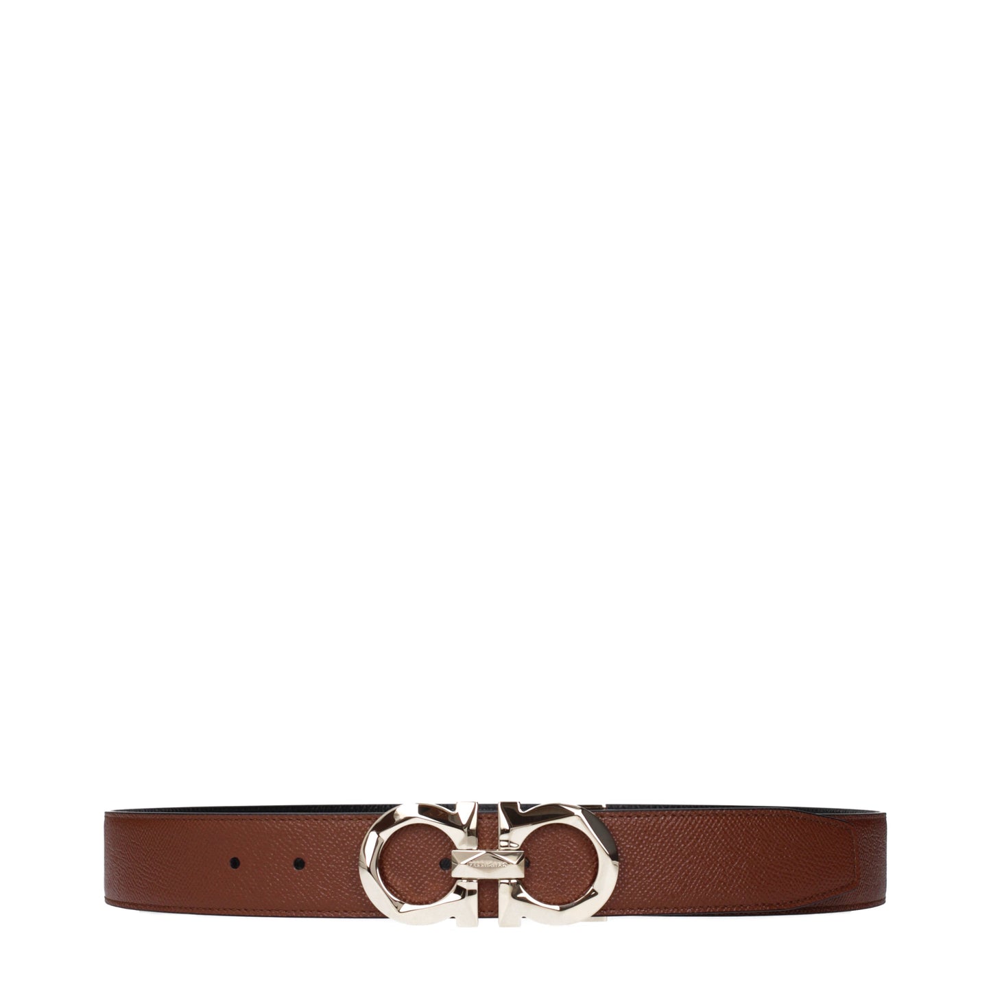 Salvatore Ferragamo Belts Men Leather Brown/Black
