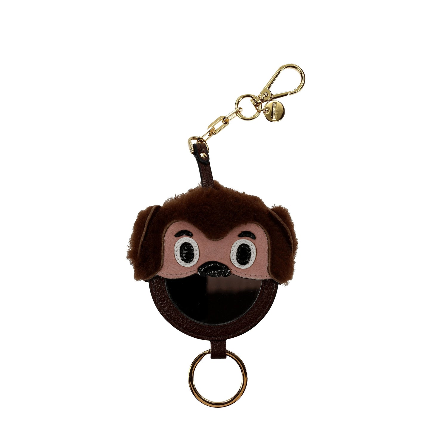 Miu Miu Keychain Women Fur  Brown