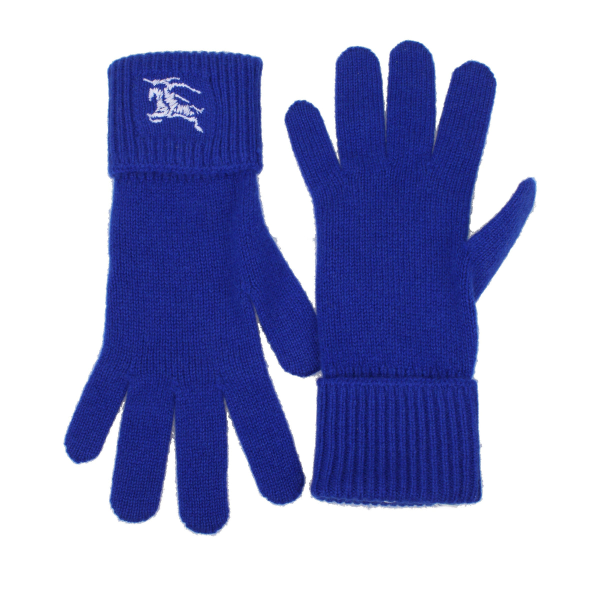 Burberry Gloves Men Cashmere Blue/Electric Blue