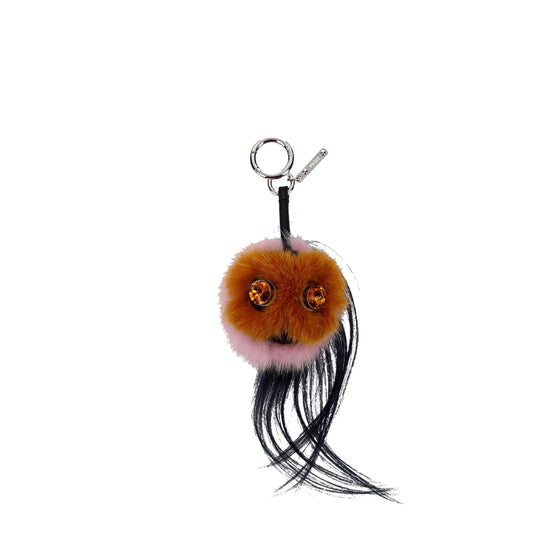 Fendi Keychain Women Fur  Brown