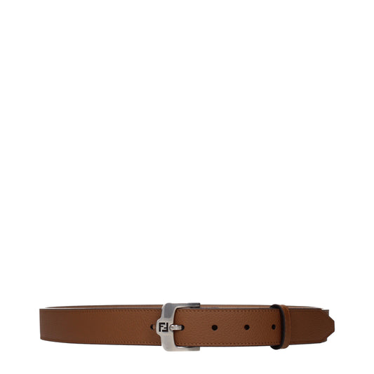 Fendi Belts Men Leather Brown/Leather