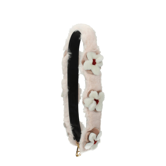 Prada Shoulder Straps Women Fur  Pink