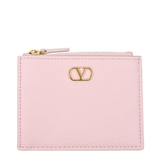 Valentino Garavani Document Holders Women Leather Pink/Quartz