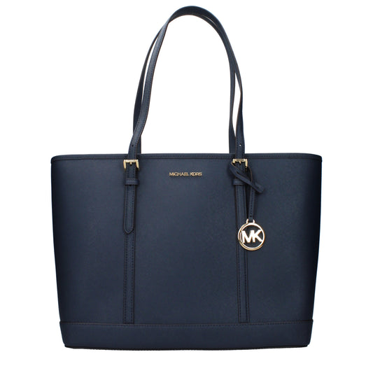 Michael Kors Shoulder Bags Women Leather Blue/Blue Navy