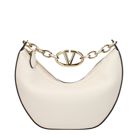 Valentino Garavani Handbags Women Leather Beige/Ivory
