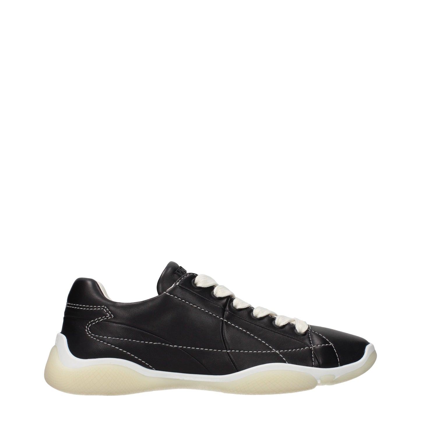 Prada Sneakers Women Leather Black