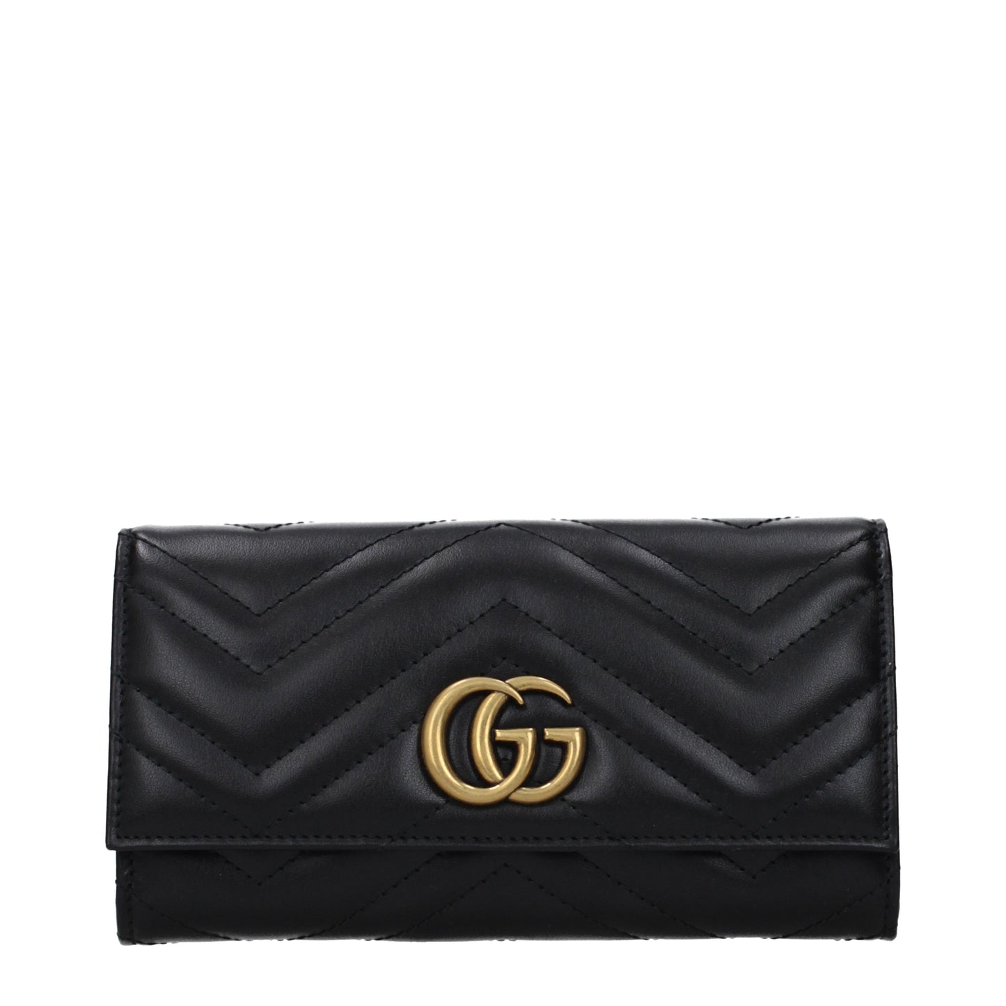 Gucci Wallets Women Leather Black