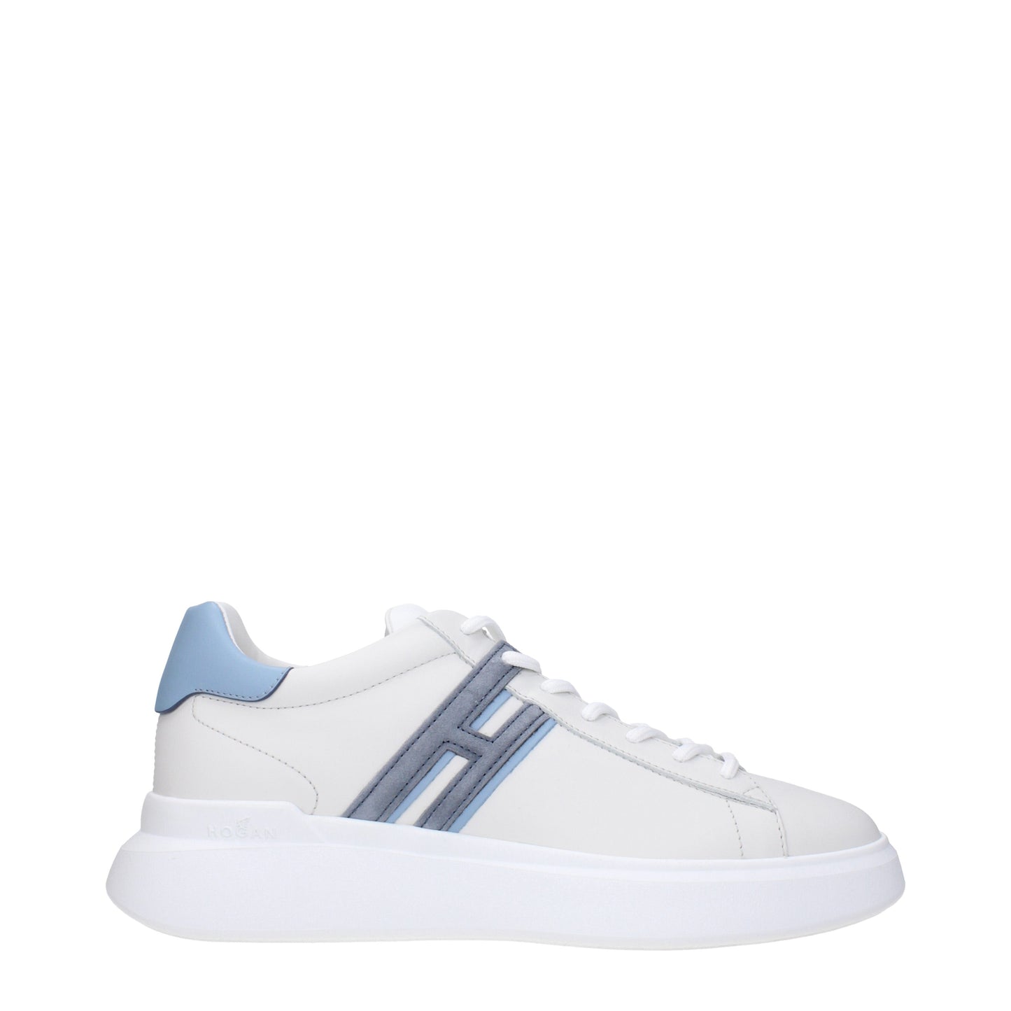 Hogan Men's Sneakers in Leather White/Cornflower