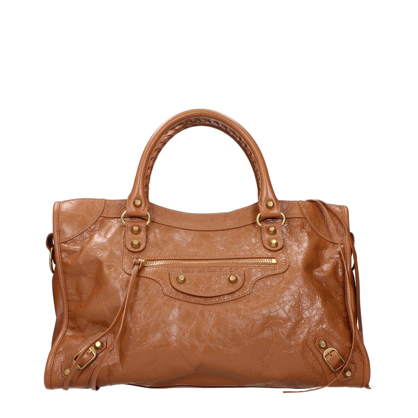 Balenciaga Handbags Women Leather Brown/Camel