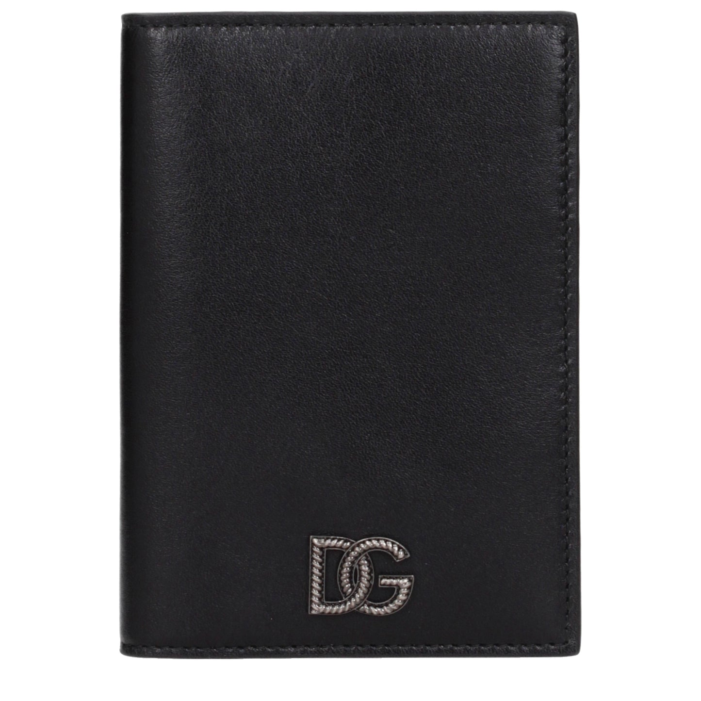 Dolce&Gabbana Document Holders Men Leather Black