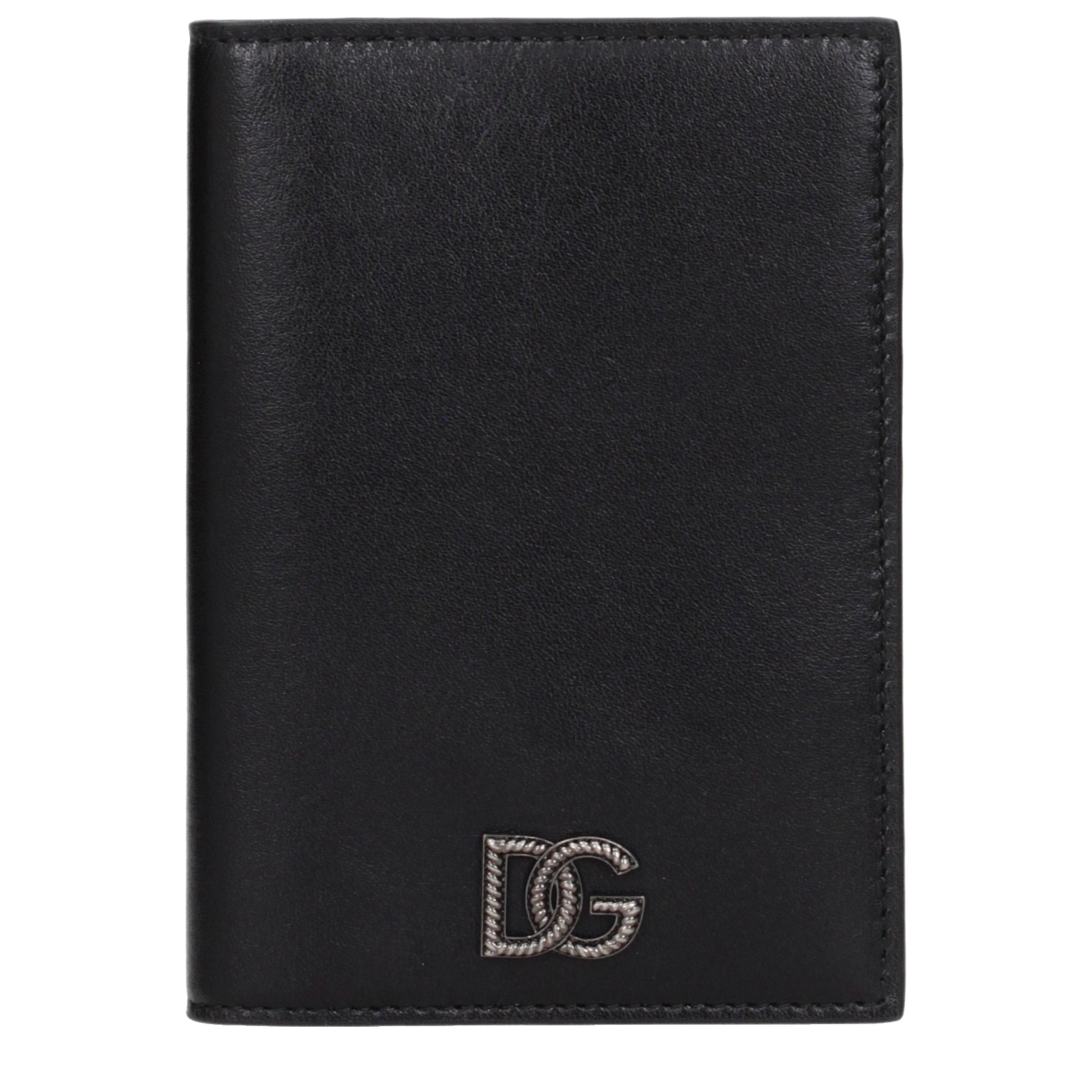 Dolce&Gabbana Document Holders Men Leather Black