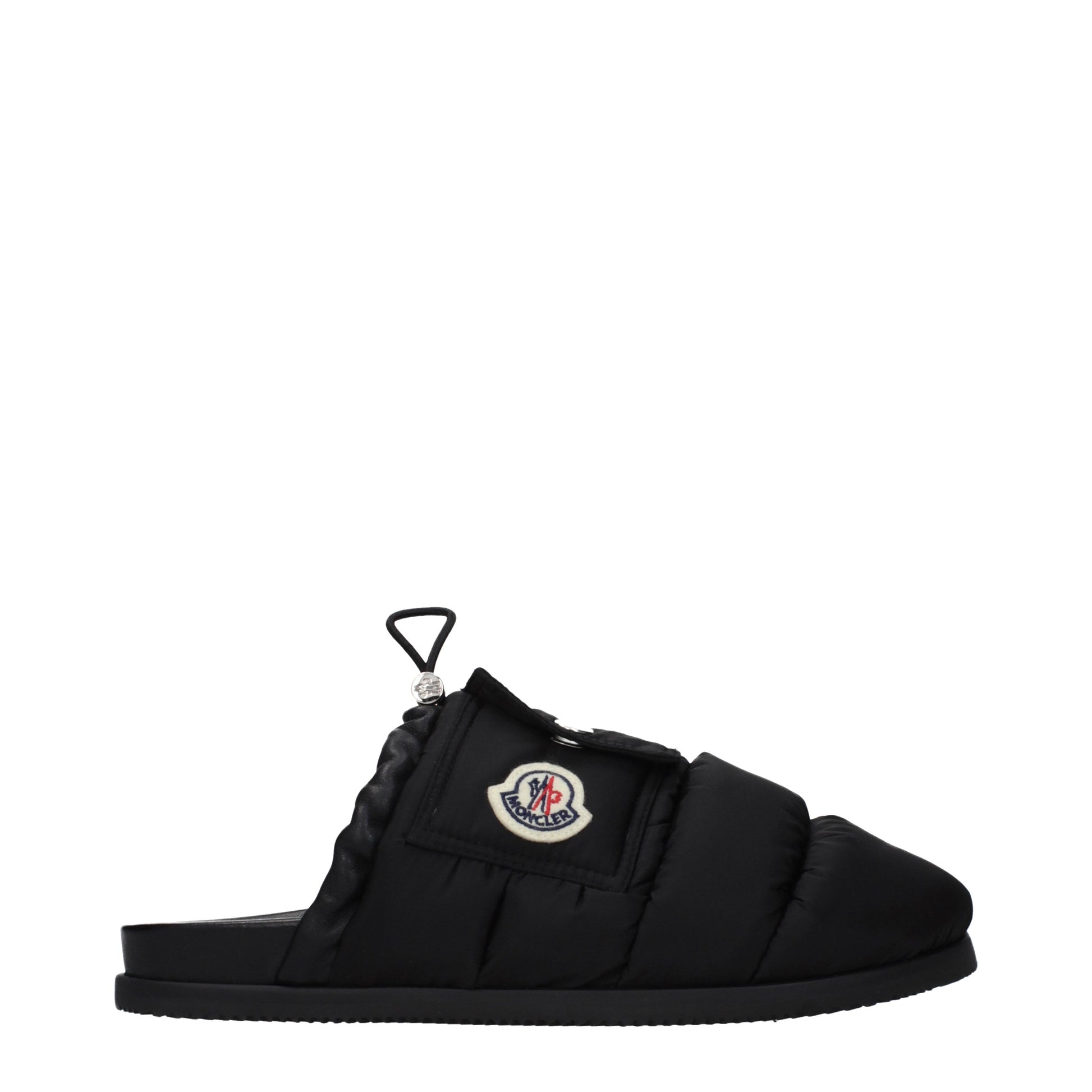 Moncler Slippers and Clogs Women Fabric  Black