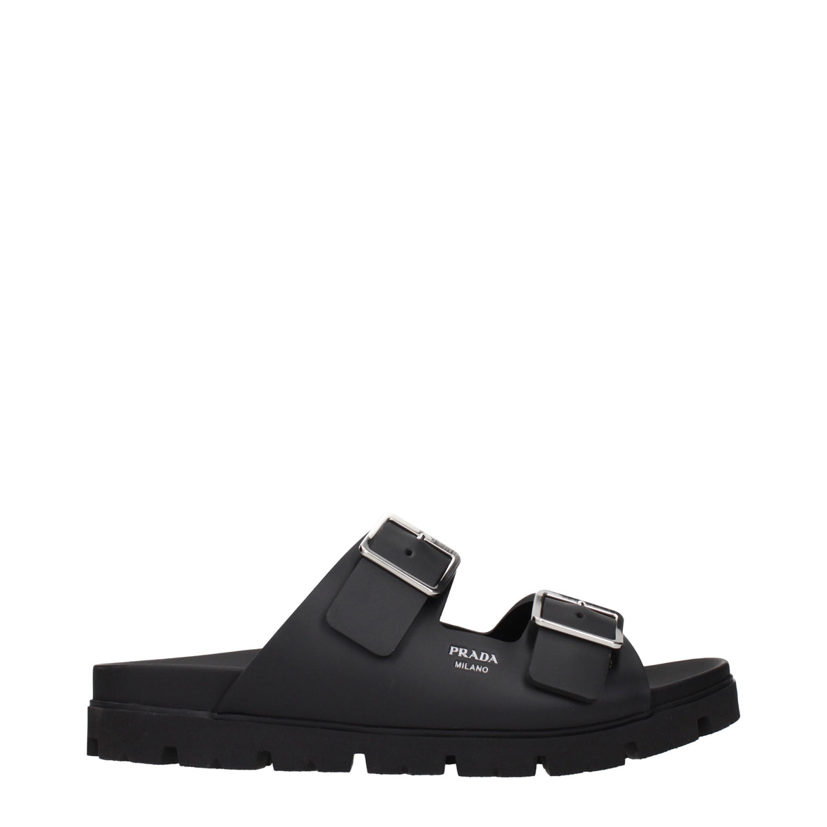 Prada Slippers and Clogs Men Leather Black