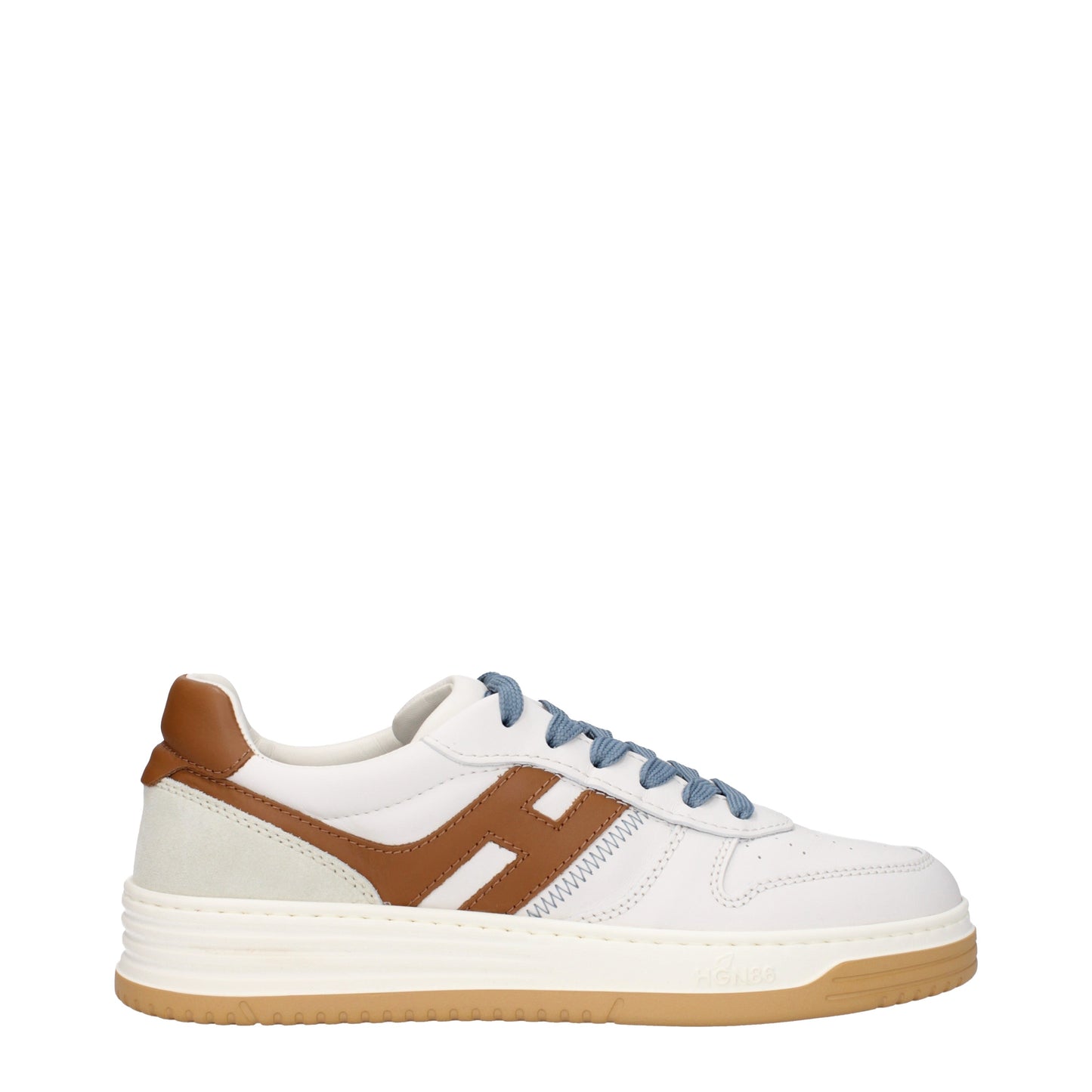 Hogan Men's Sneakers in Leather White/Brown