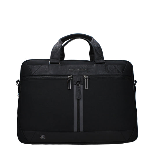Piquadro Work Bags Men Recycled Nylon Black