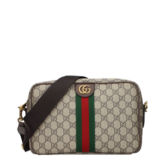 Gucci Crossbody Bags Men Fabric  Beige/Brown