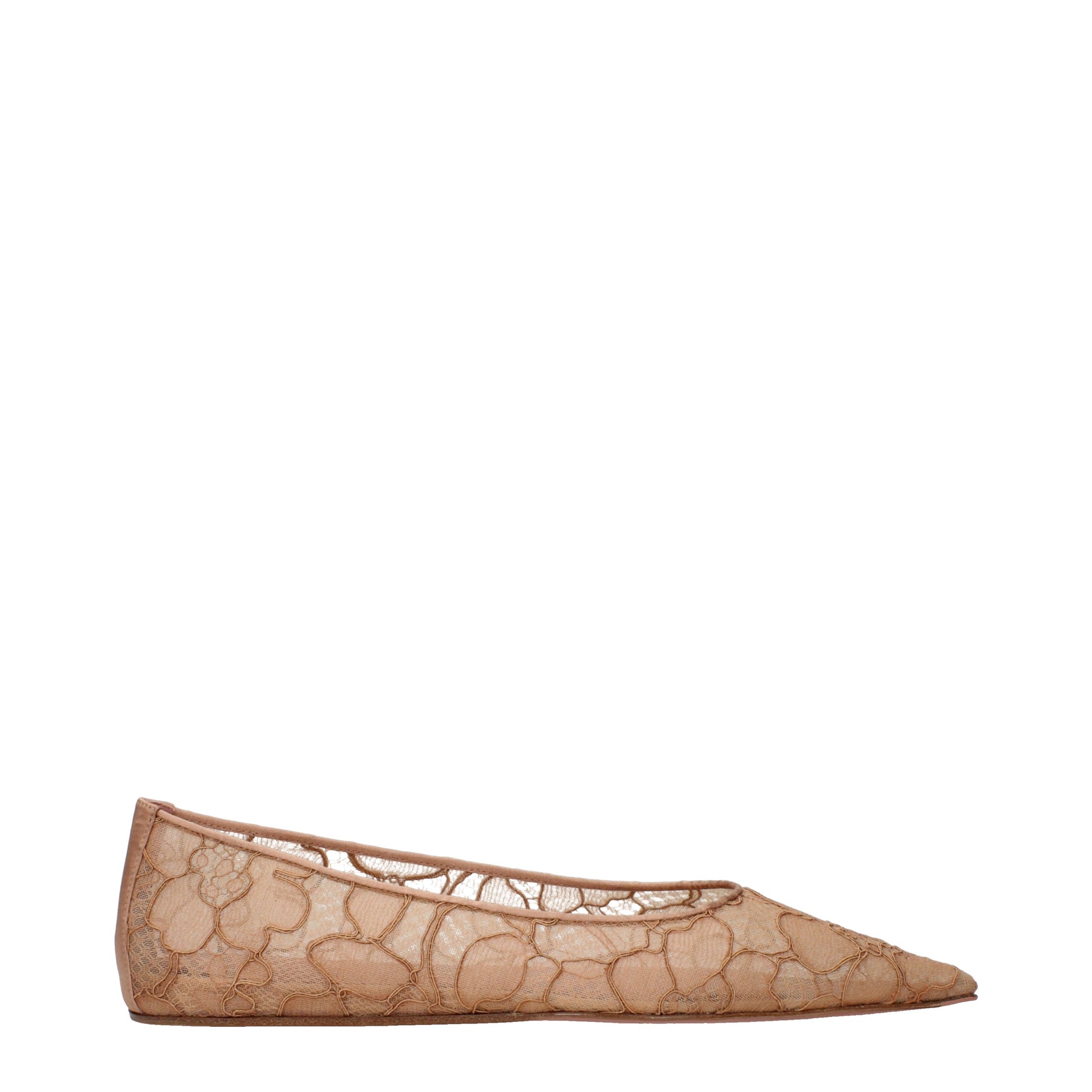 Amina Muaddi Women's Ballet Flats Fabric