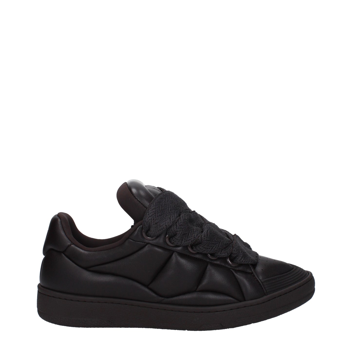 Lanvin Men's Sneakers in Leather Black