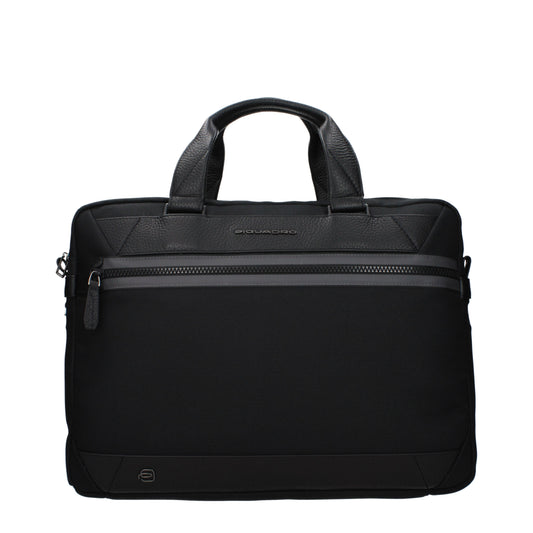 Piquadro Work Bags Men Recycled Nylon Black