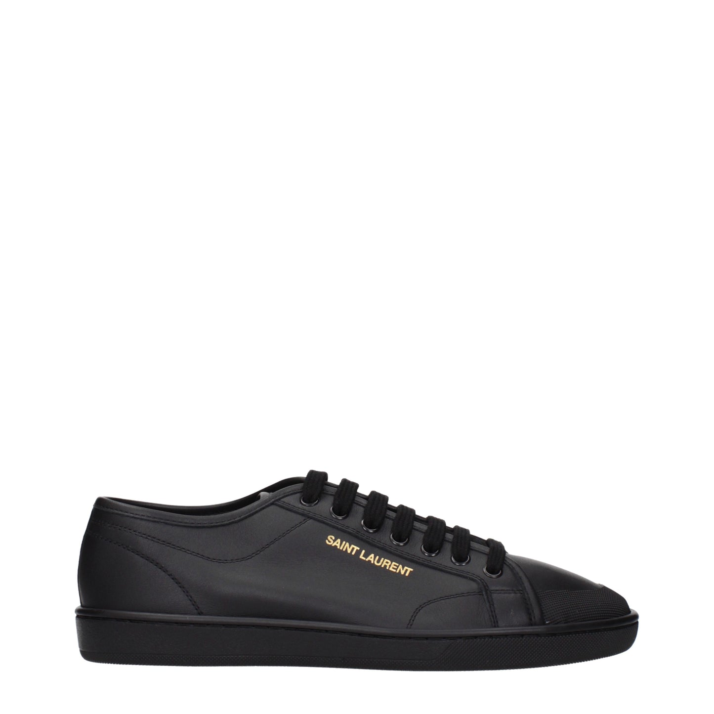 Saint Laurent Sneakers Men Leather Black