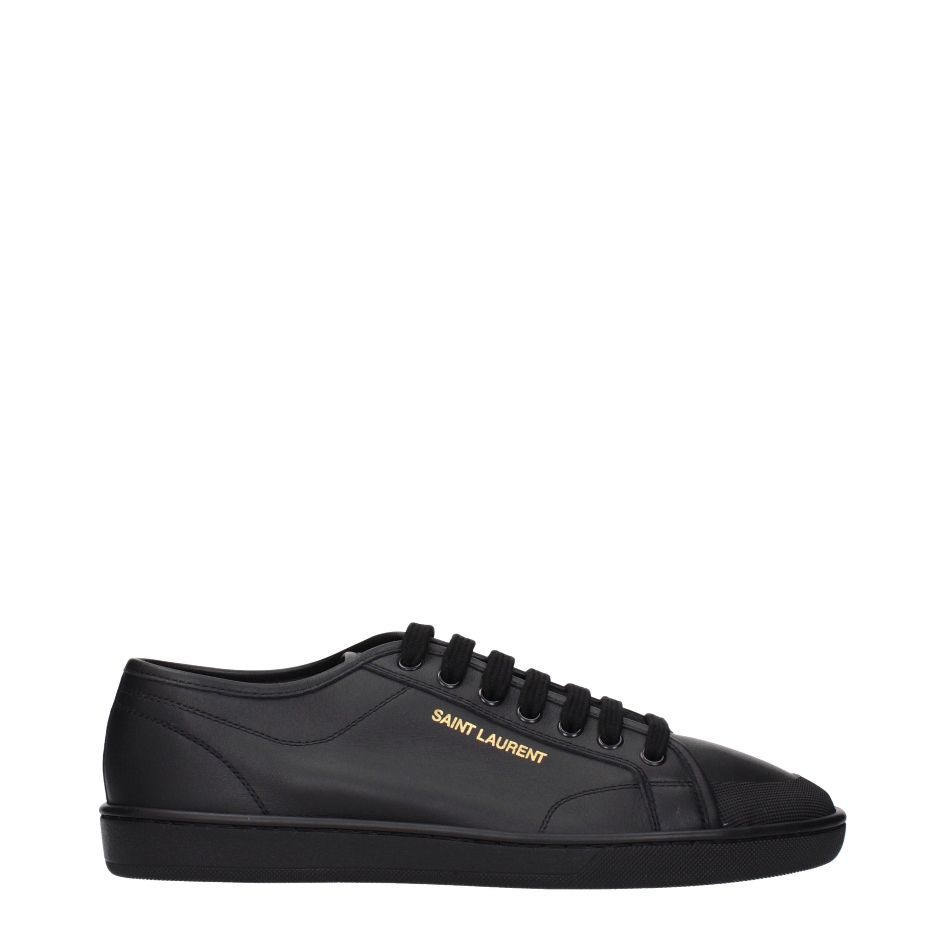 Saint Laurent Sneakers Men Leather Black