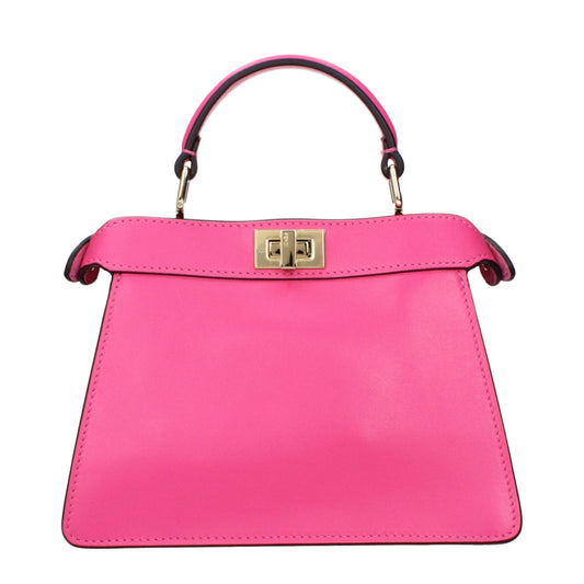 Fendi Handbags Women Leather Fuchsia
