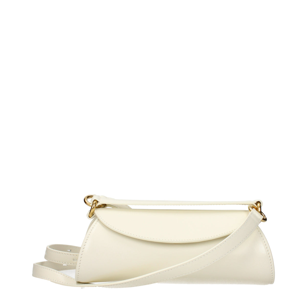 Jil Sander Handbags Women Leather Beige/Eggshell