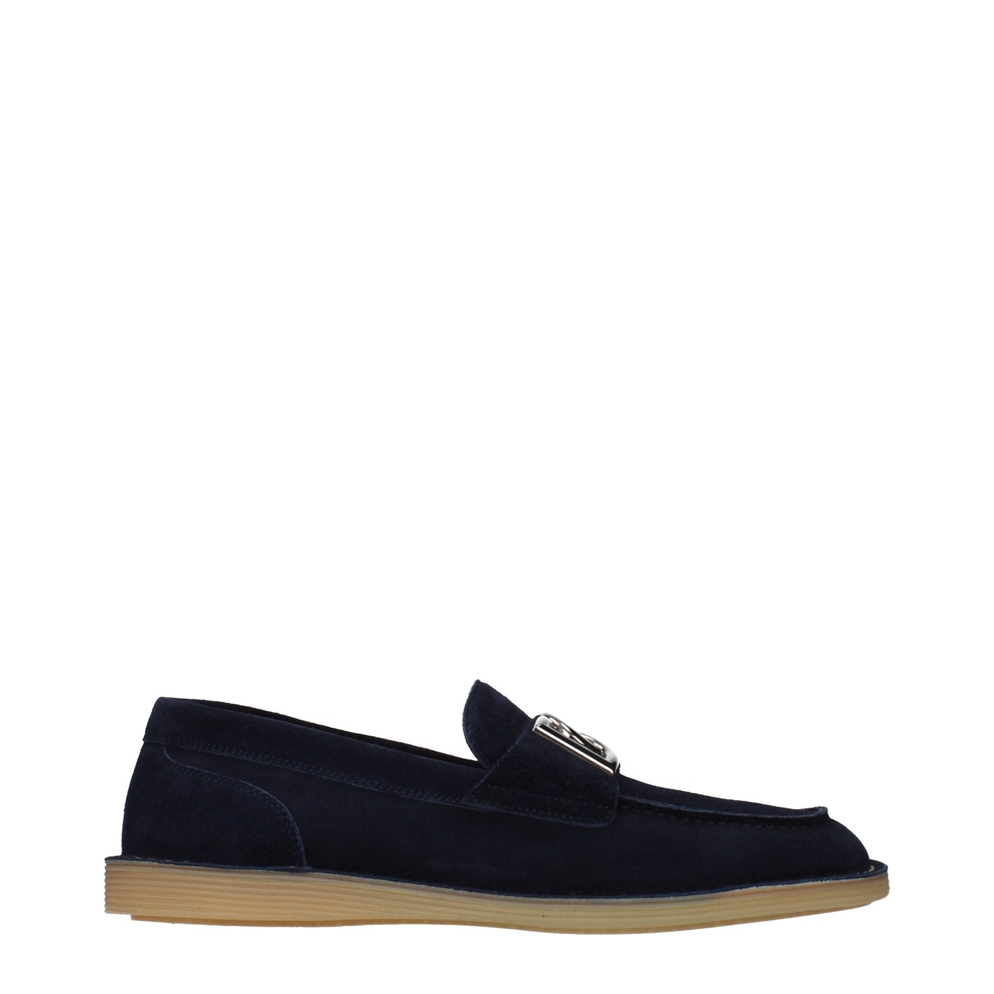 Dolce&Gabbana Loafers Men Suede Blue
