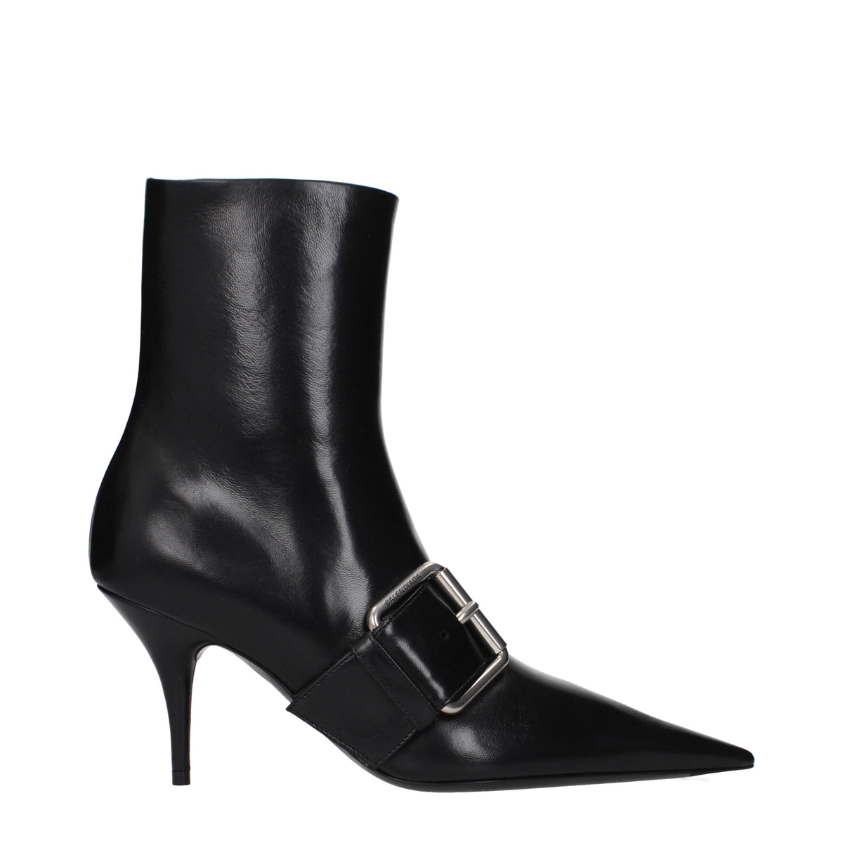Balenciaga Ankle Boots Women Leather Black