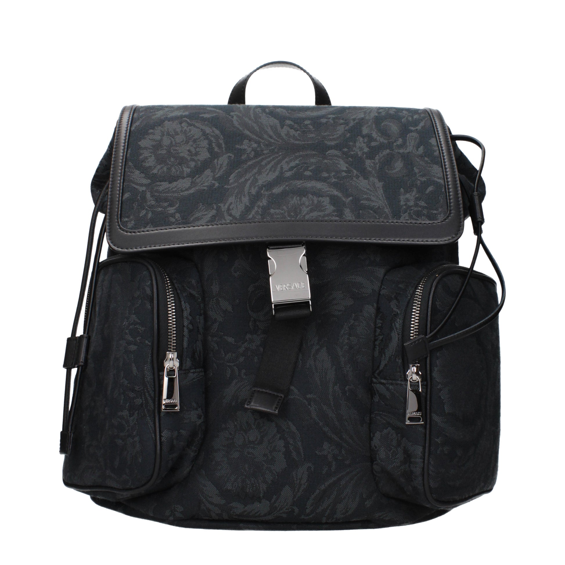 Versace Backpacks and Bumbags Men Fabric  Black
