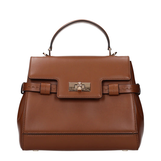 Max Mara Handbags Women Leather Brown