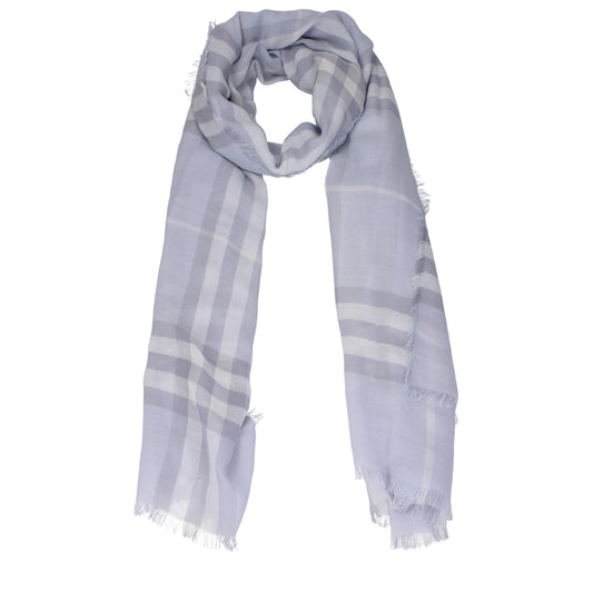 Burberry Scarves Women Wool Heavenly/Light Blue