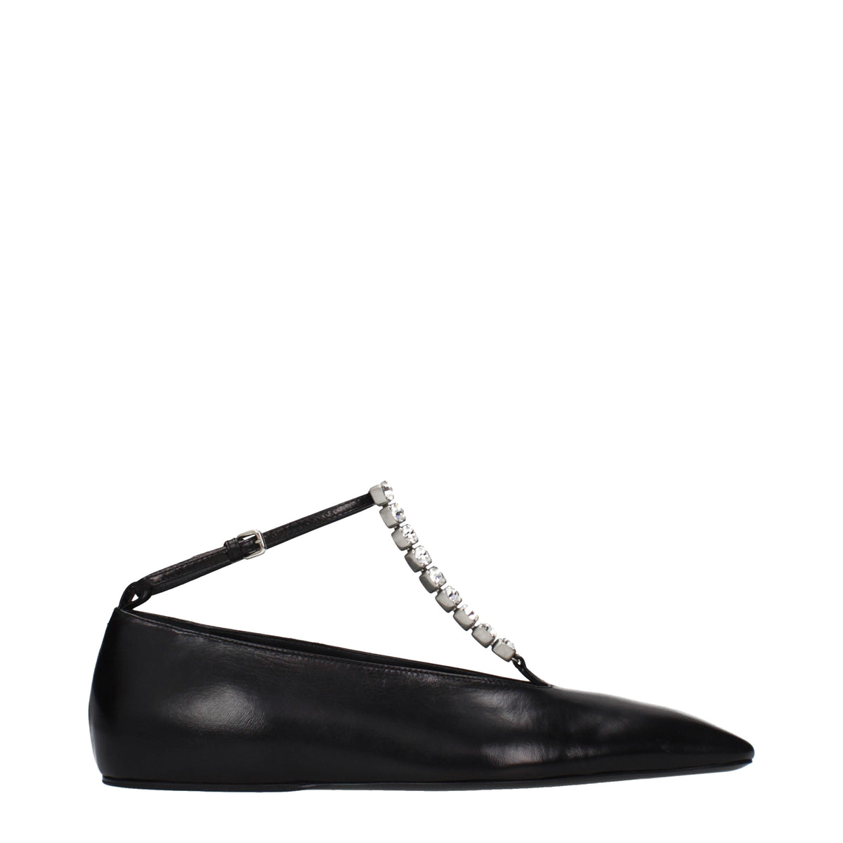 Jil Sander Ballet Flats Women Leather Black